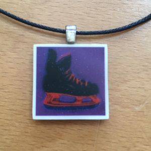 FREE NWOT Hockey skate necklace/pendant made in Canada